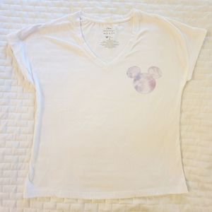 Disney Mickey Tie Dye Disneyworld Disneyland Cap Sleeve Shirt Adult Small Baggy